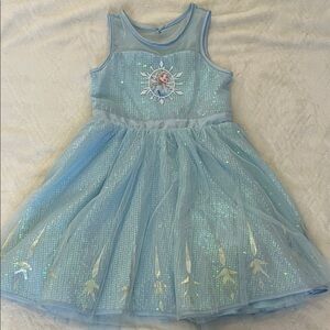 Disney Elsa Sparkle Blue Tulle Dress